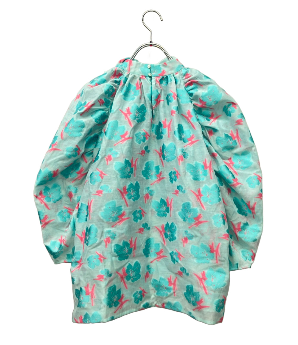 Drawer 長袖ブラウス フラワージャカード 花柄 6521-299-1066 レディース SIZE 38 (S)