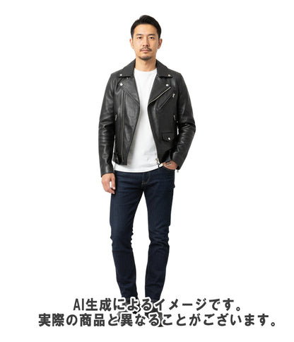 ACNE STUDIOS レザー ダブル ライダースジャケット NATE CLEAN 2AG156 メンズ SIZE 44 アクネ ストゥディオズ