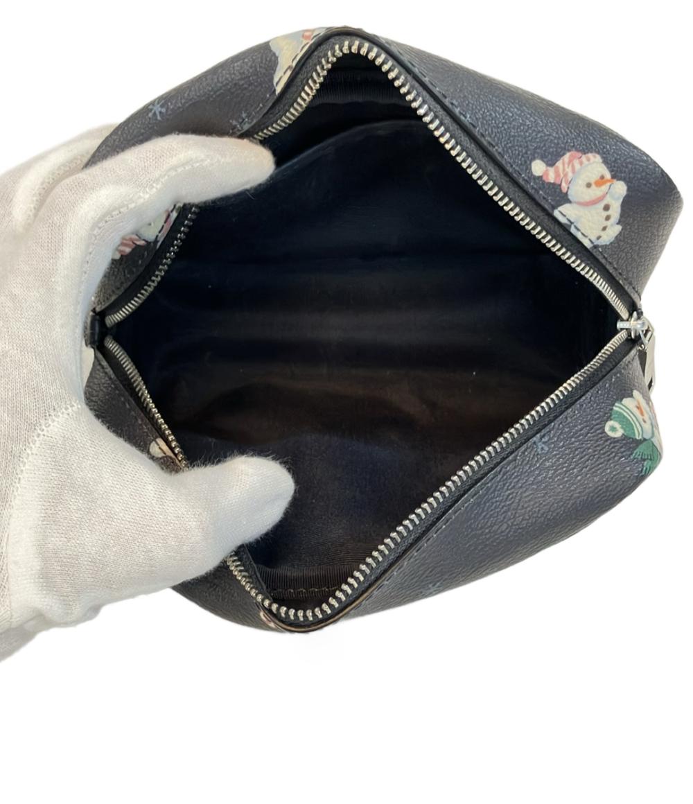 コーチ る ポーチ 雪だるま柄 レディース COACH