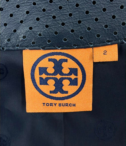 トリーバーチ メッシュレザー ノーカラージャケット レディース SIZE 2 (M) TORY BURCH