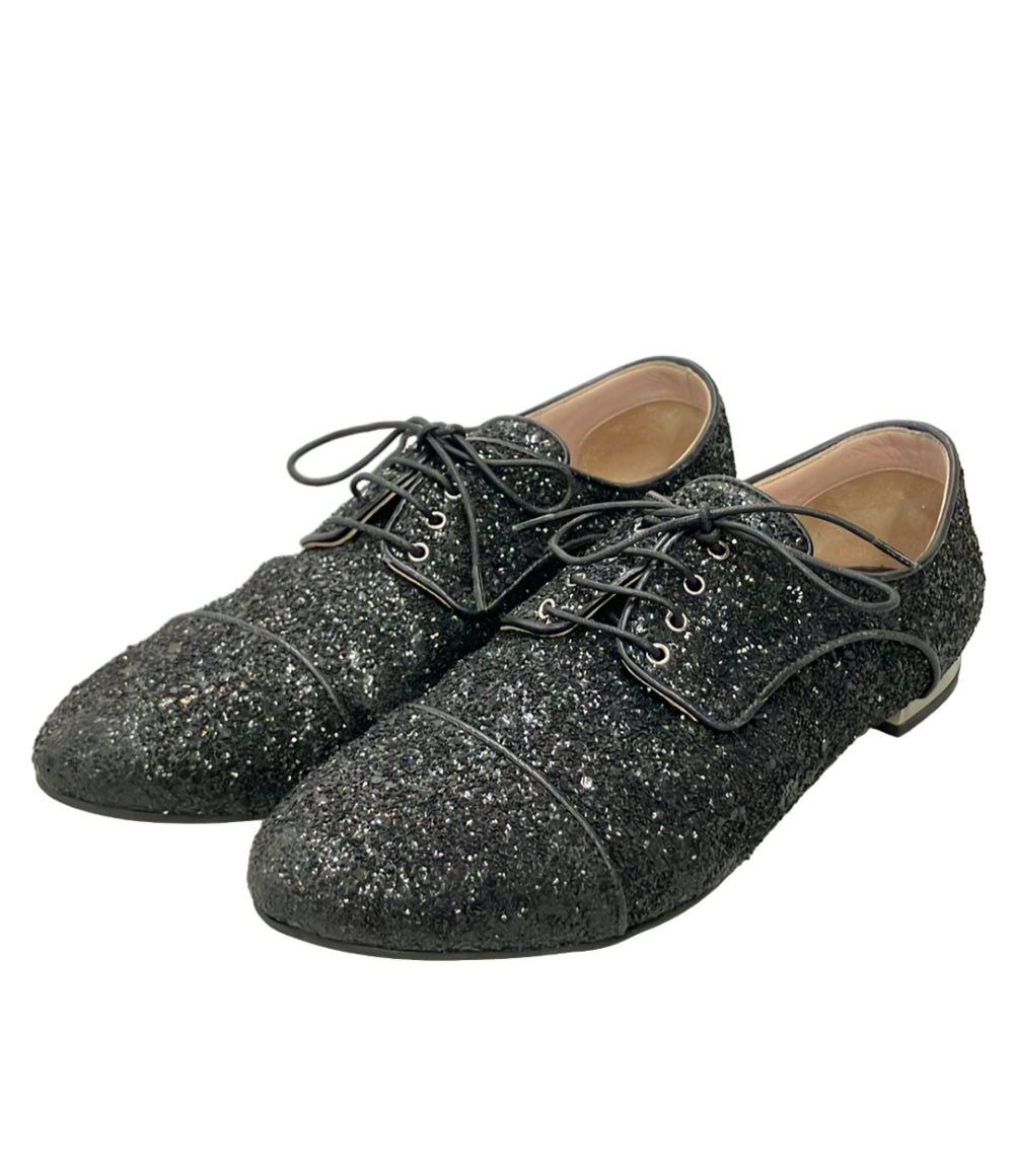 Miu Miu グリッター レースアップシューズ レディース SIZE 37 (23.5cm) ミュウ ミュウ