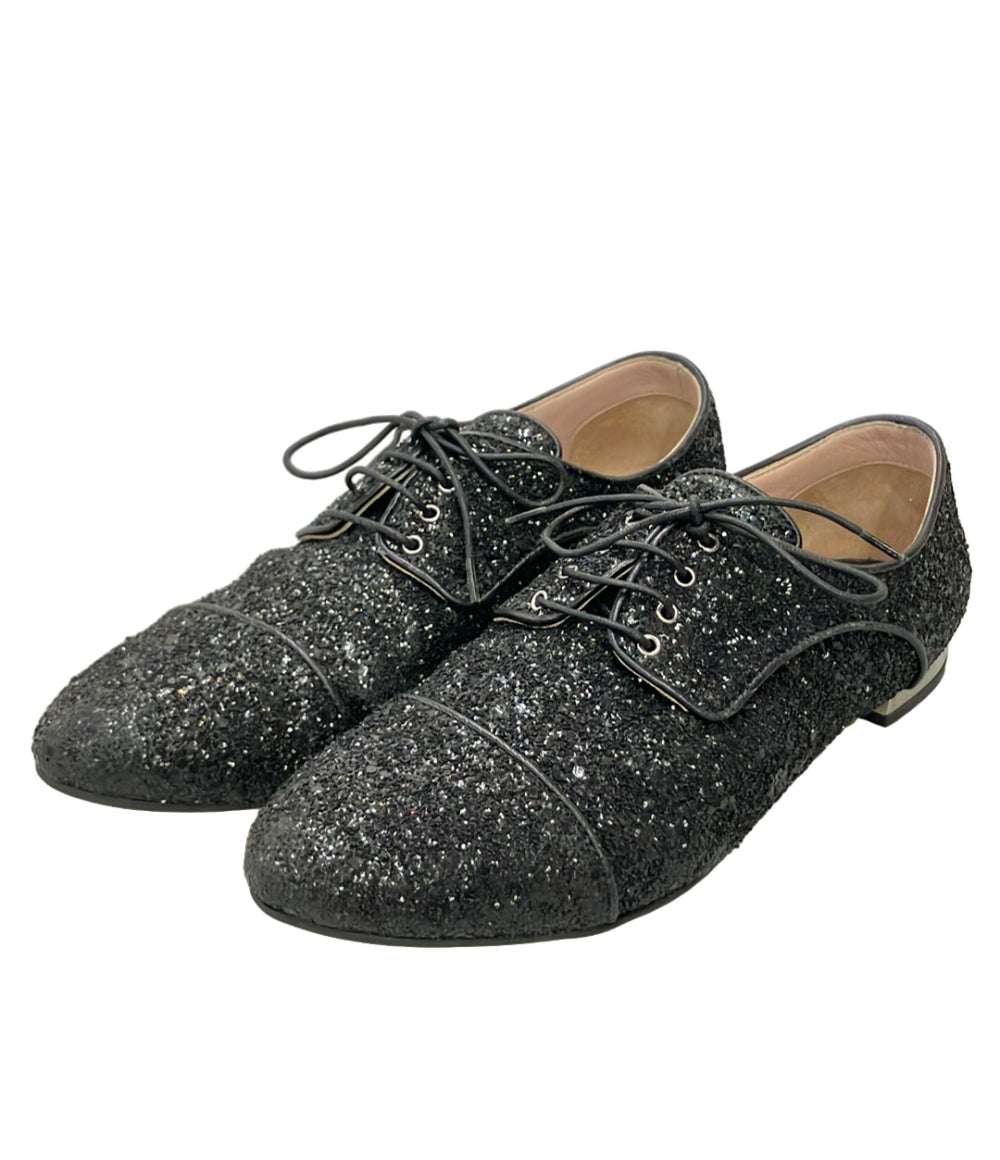 Miu Miu グリッター レースアップシューズ レディース SIZE 37 (23.5cm) ミュウ ミュウ