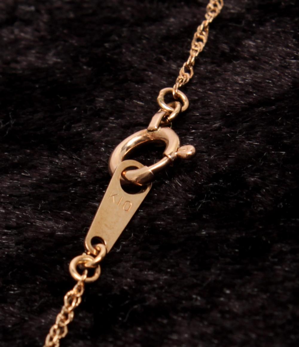 美品 NOJESS ネックレス K10 ダイヤ レディース ノジェス