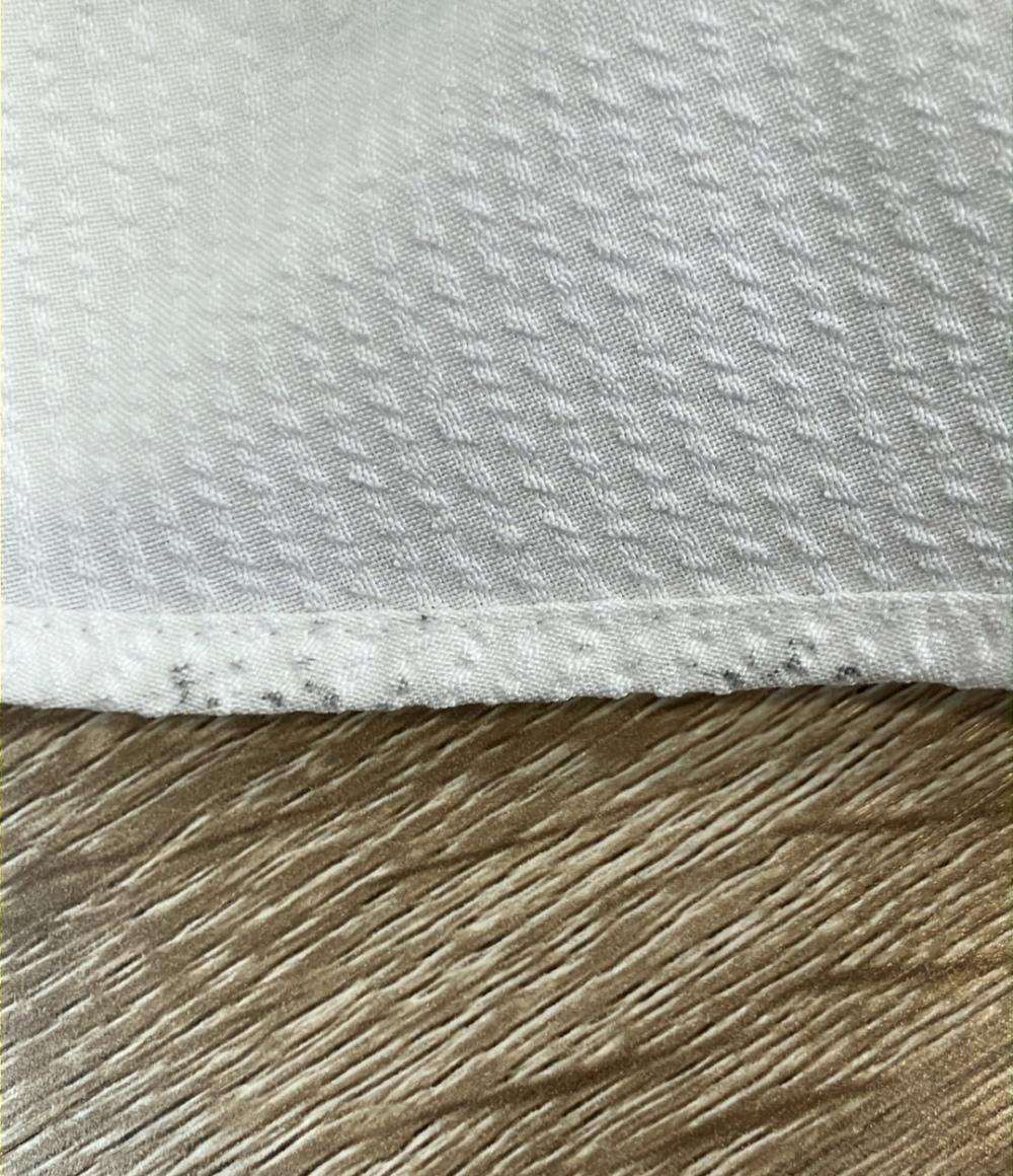 allureville 半袖ワンピース ホワイト サッカースキッパーパターン インナースカート  ベルト付き 202510-14-170 レディース SIZE 2 (M) アルアバイル