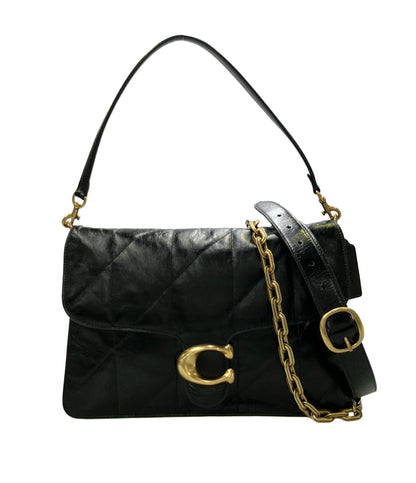 美品 COACH 2way ショルダーバッグ 肩掛け チェーン 斜め掛け タビー CAF53 レディース コーチ