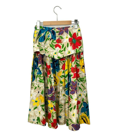 クリスチャンディオール プレタポルテ 花柄スカート レディース SIZE S Christian Dior pret-a-porter