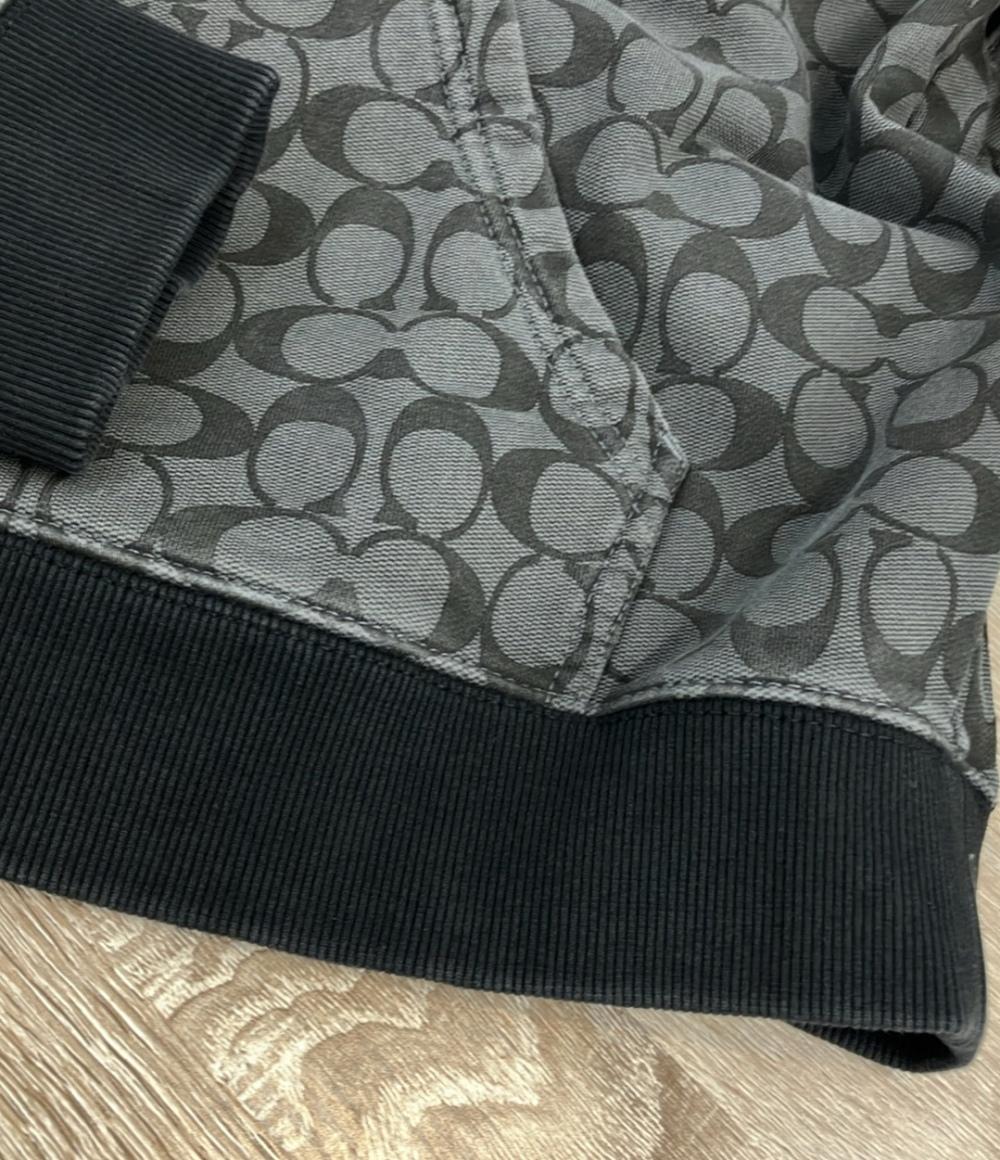 COACH パーカー ジップ シグネチャーモノグラム シグネチャー ジップアップパーカー メンズ SIZE LARGE (L) コーチ