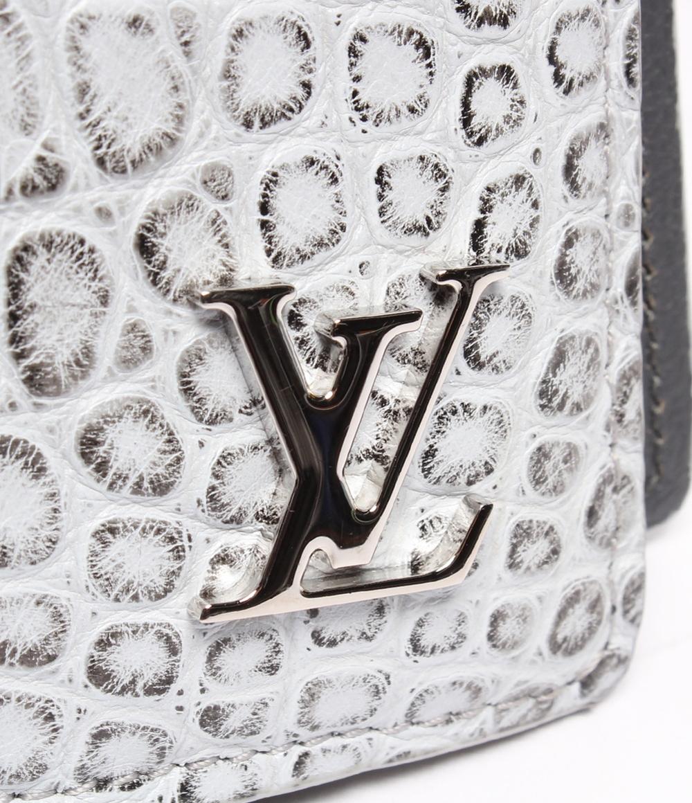 LOUIS VUITTON 二つ折り長財布 エキゾチックレザー クロコダイル