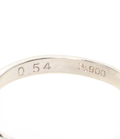 美品 リング 指輪 Pt900 サファイヤ0.54ct ダイヤ0.11ct レディース SIZE 13号
