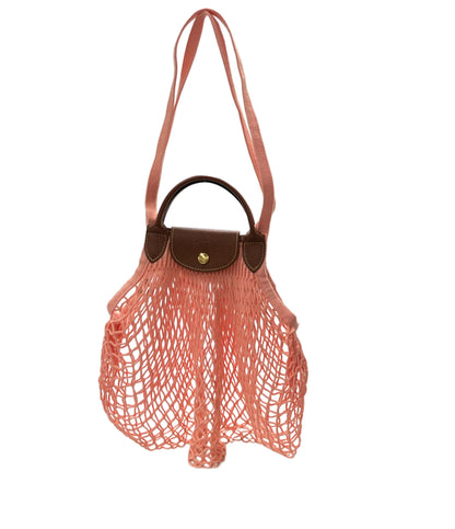 美品 Longchamp 2way ハンドバッグ ショルダーバッグ 肩掛け ル プリアージュ フィレ レディース ロンシャン