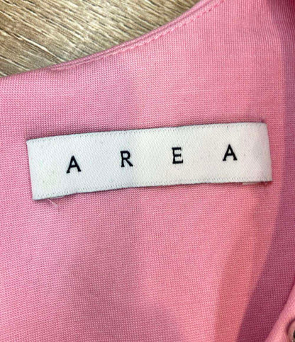 AREA ミニワンピース クリスタル付き 背面ハート型カットアウト ノースリーブ RN154562 レディース SIZE XL エリア