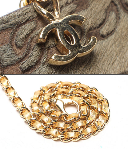 CHANEL チェーンハンドバッグ ゴールド金具 ハラコ レディース シャネル