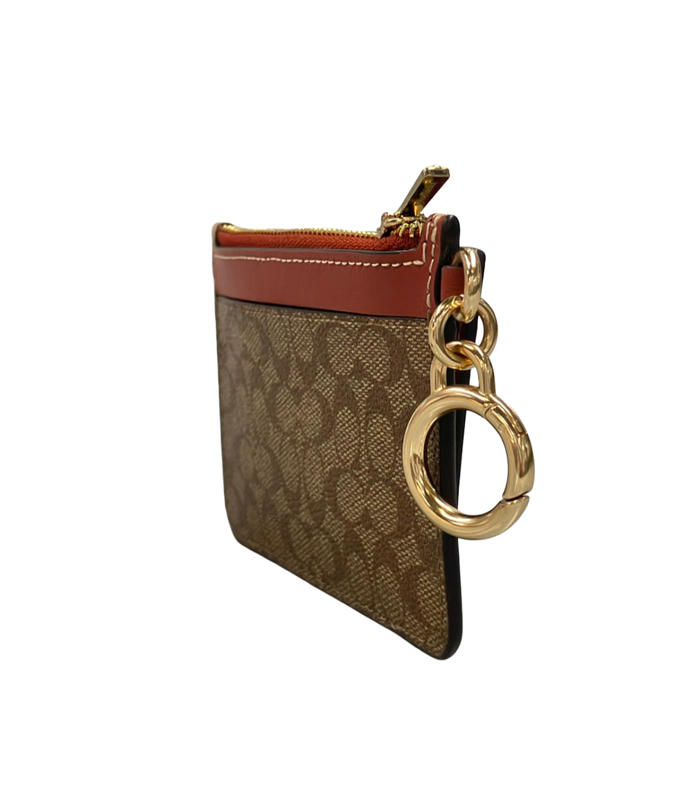 美品 COACH コインケース カードケース パスケース ミニシグネチャー