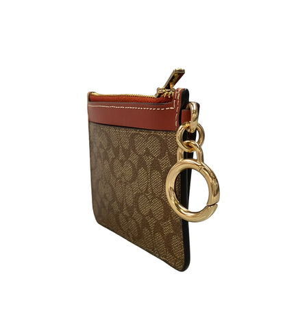美品 COACH コインケース カードケース パスケース ミニシグネチャー CE697 レディース コーチ