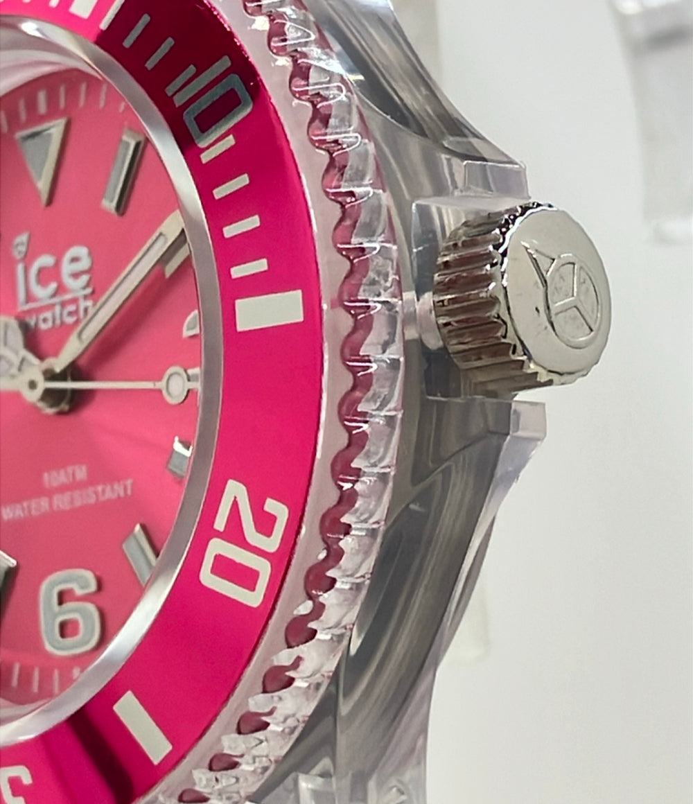 美品 ice watch 腕時計 クオーツ ピンク メンズ アイスウォッチ