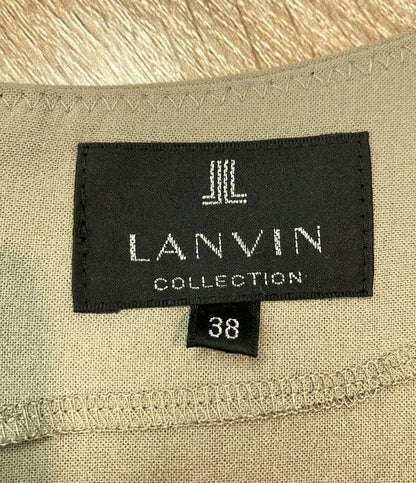 美品 LANVIN collection 長袖ワンピース クルーネック タグ付き 2995361 レディース SIZE 38 (S) ランバン コレクション