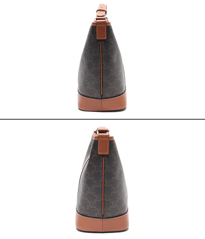 CELINE ショルダーバッグ 肩掛け 斜め掛け スモールバケット トリオンフキャンバス 191442 レディース セリーヌ