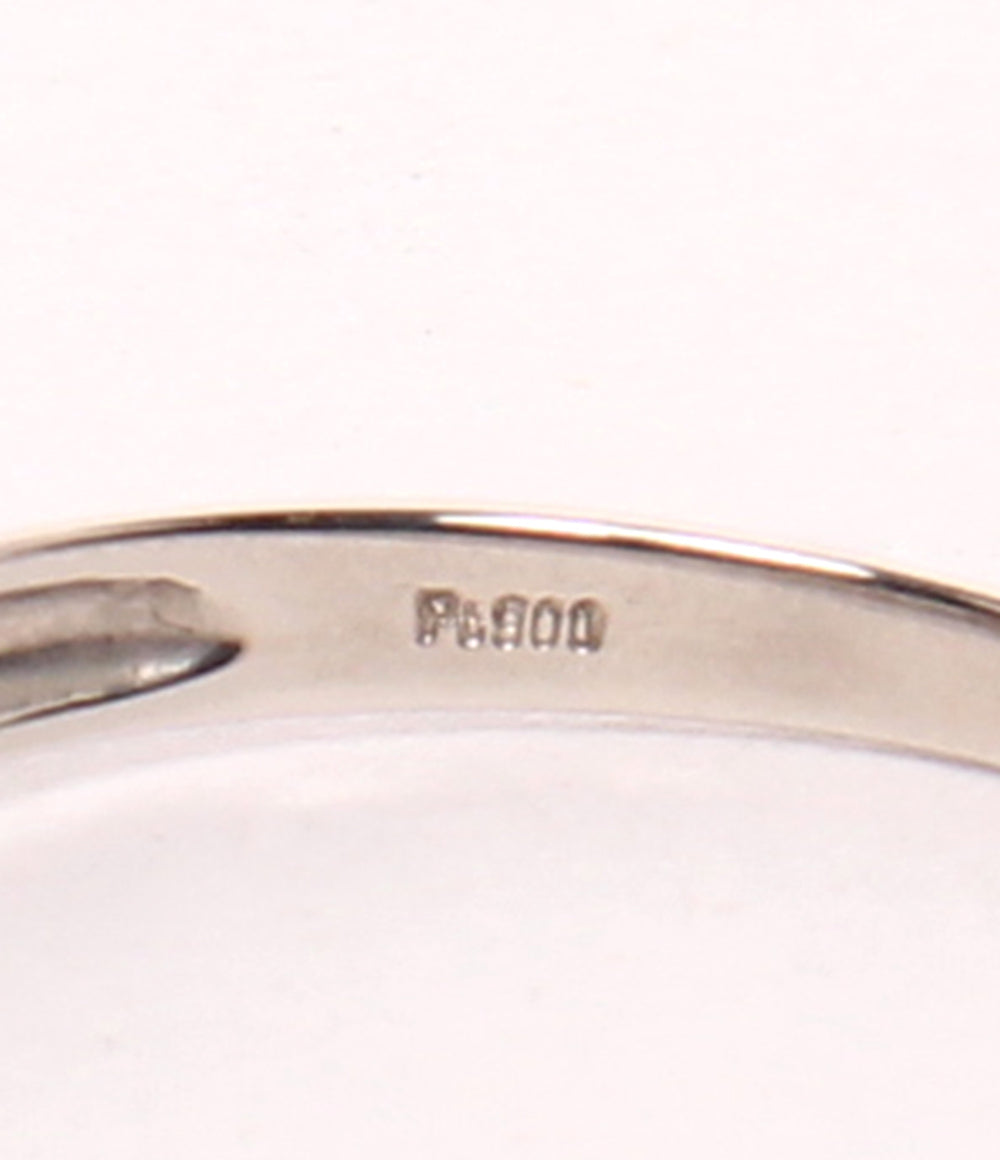 美品 リング 指輪 Pt900 ダイヤ 0.20ct レディース SIZE 19号