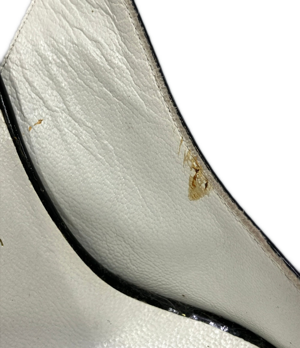 Salvatore Ferragamo オープントゥパンプス スリングバッグ DY 40036 レディース SIZE 7.5 サルヴァトーレフェラガモ