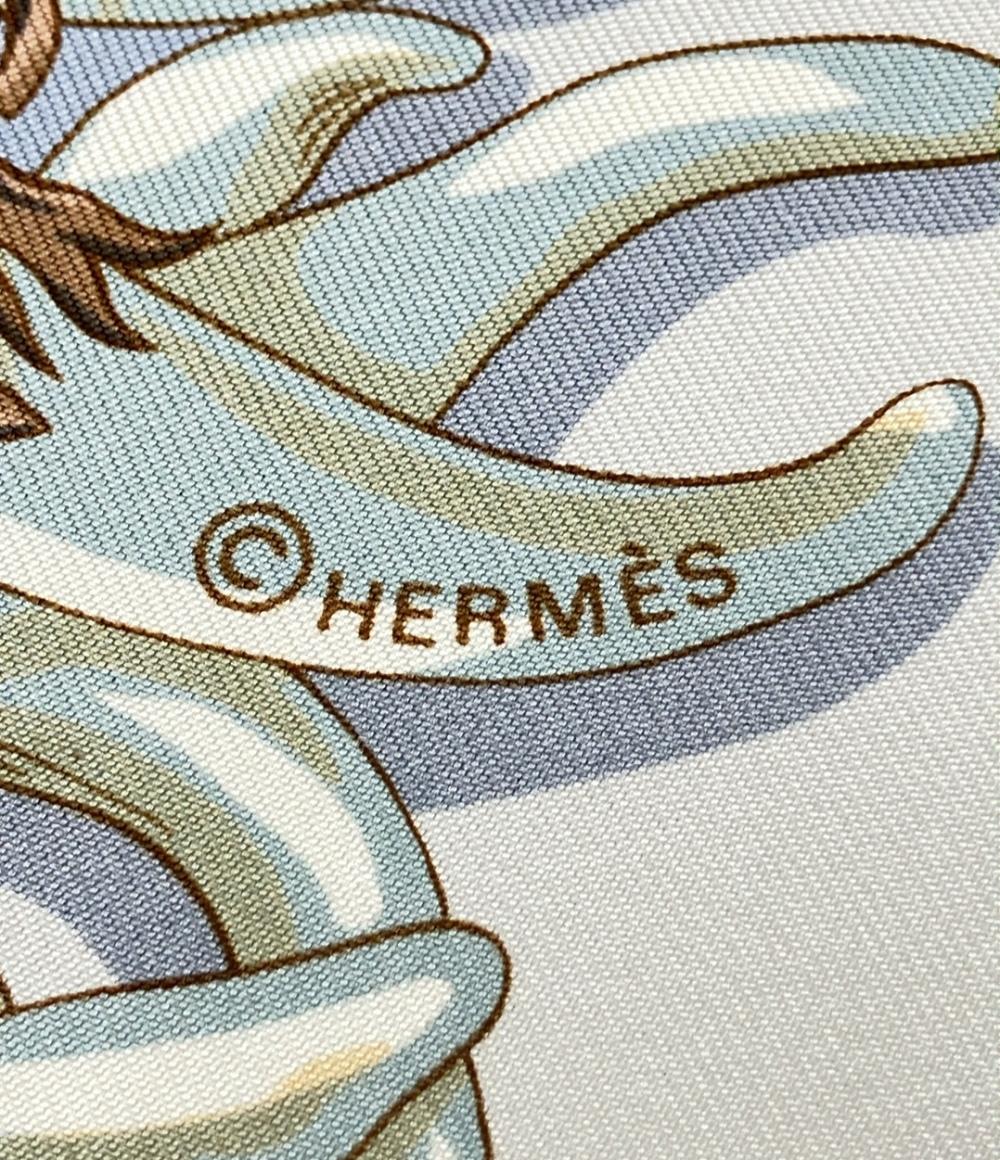 美品 HERMES スカーフ シルク100% カレ90 AUX PAYS DES EPICES レディース エルメス