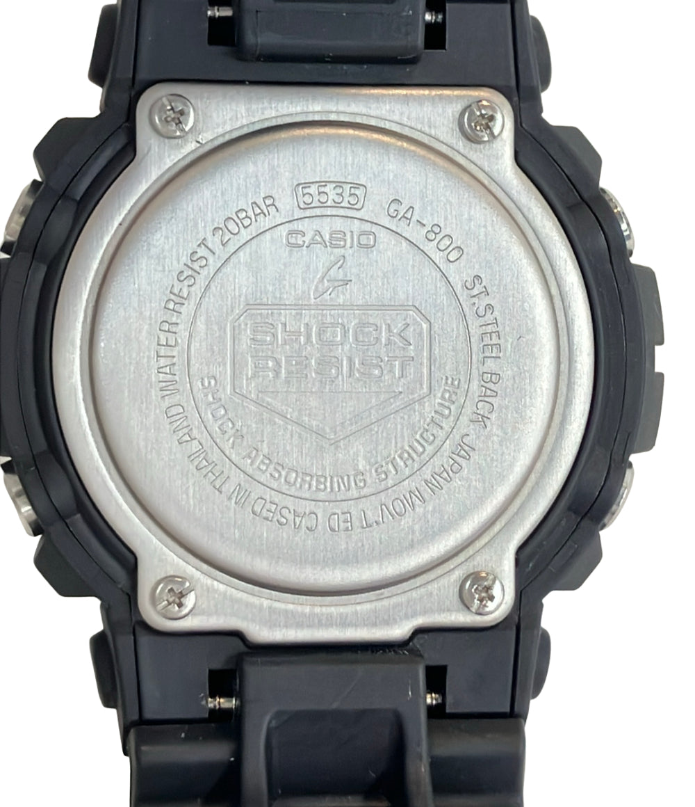 美品 CASIO 腕時計 G-SHOCK クオーツ ブラック GA-800 メンズ カシオ