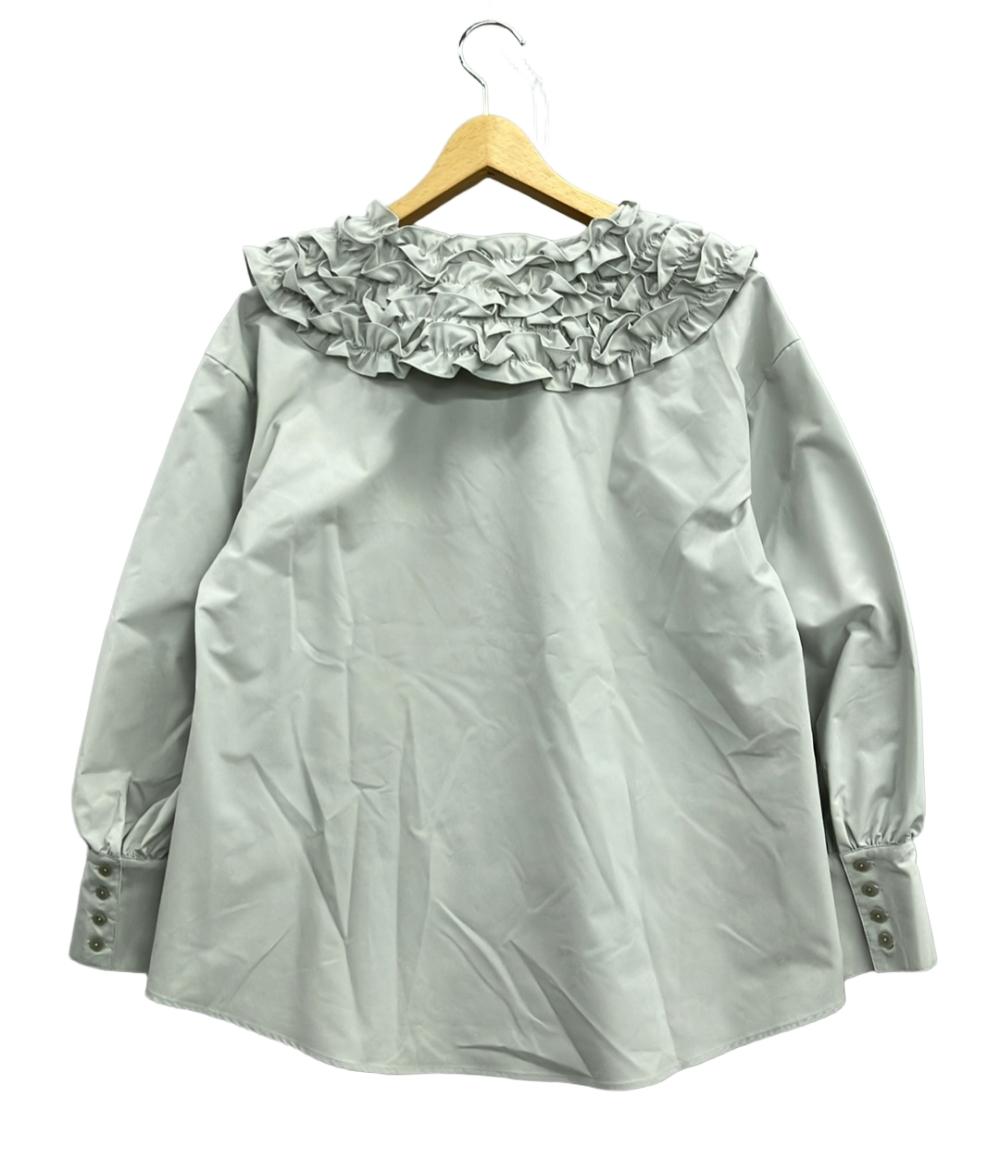 美品 ロミール 長袖ブラウス フリル レディース SIZE F (M) romile