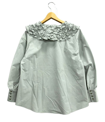 美品 ロミール 長袖ブラウス フリル レディース SIZE F (M) romile