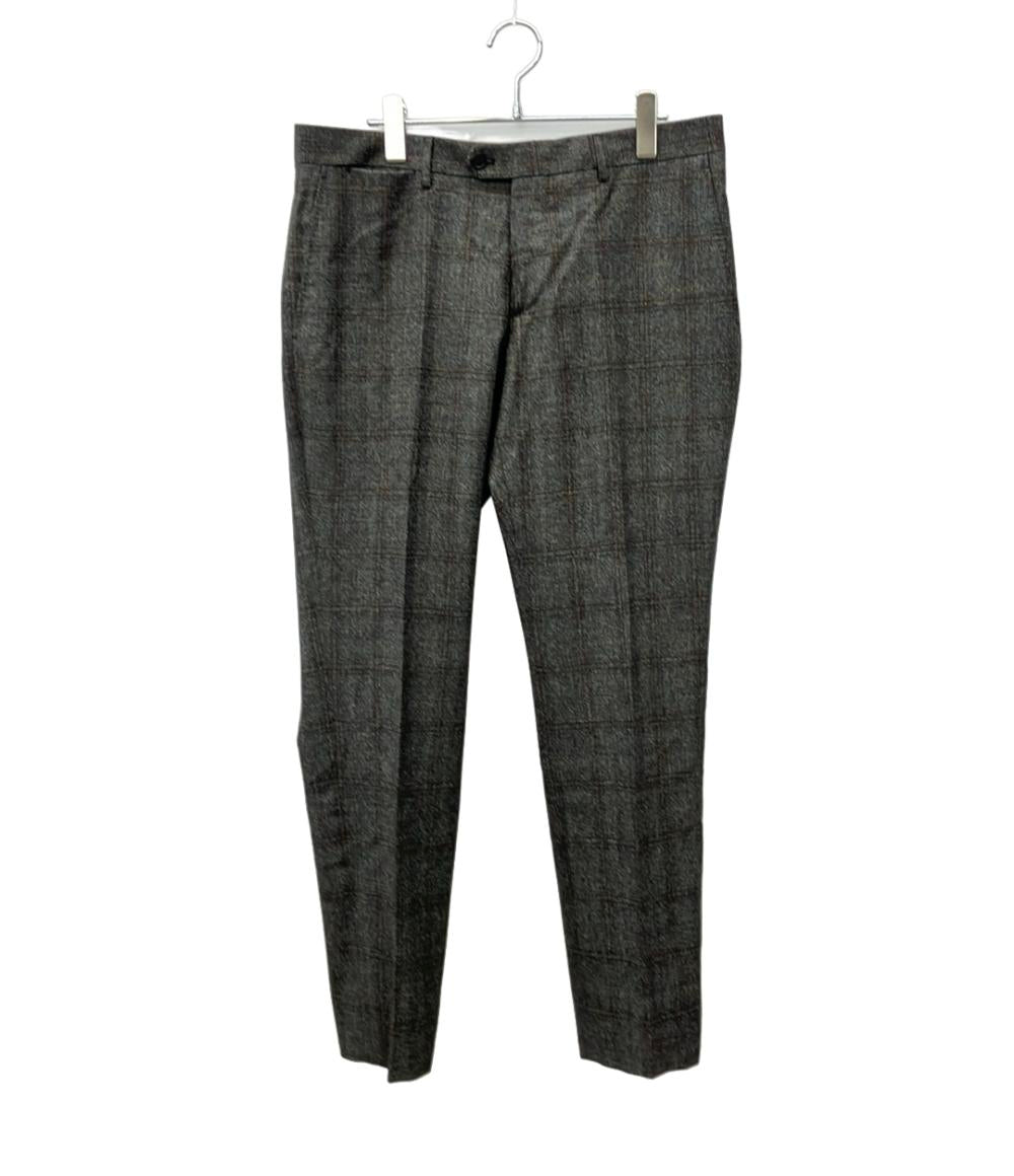 TAGLIATORE セットアップ パンツスーツ チェック柄 グレー×ブラウン トラッド＆ベーシック メンズ SIZE 50R (L) タリアトーレ