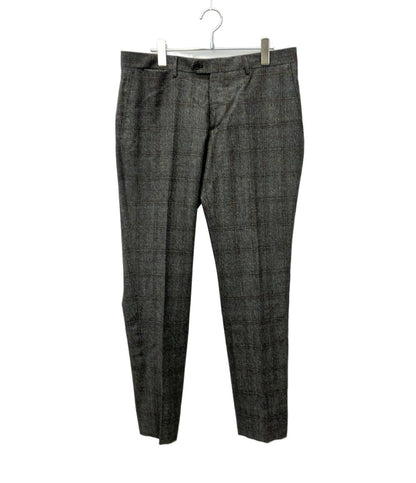 TAGLIATORE セットアップ パンツスーツ チェック柄 グレー×ブラウン トラッド＆ベーシック メンズ SIZE 50R (L) タリアトーレ