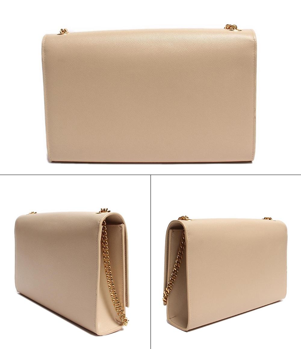 サンローランパリ チェーンレザーショルダーバッグ YSLロゴ ゴールド金具 ケイト スモール レディース SAINT LAURENT PARIS