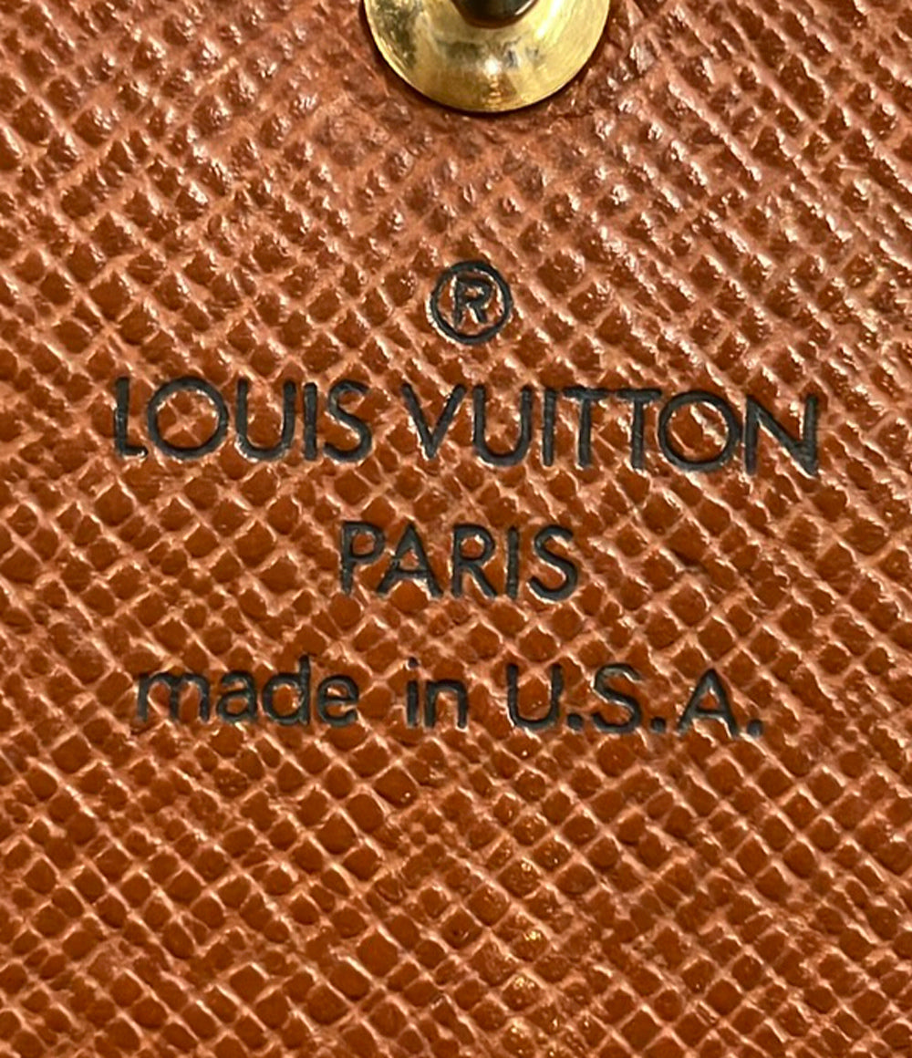 LOUIS VUITTON 二つ折り財布 ポルトフォイユ トレゾール モノグラム M61736 レディース メンズ ルイ・ヴィトン