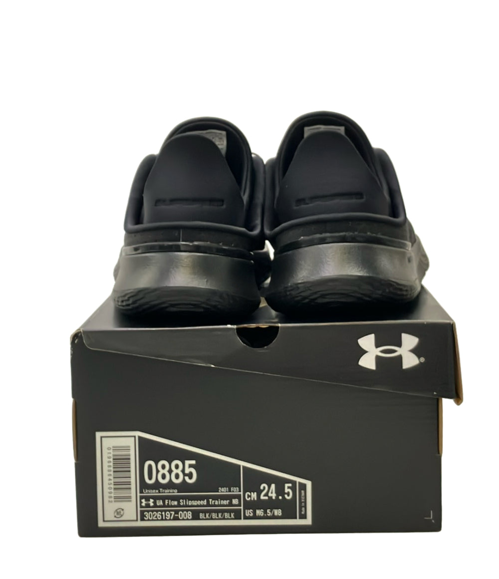 美品 UNDER ARMOUR ローカットスニーカー UA Flow Slipspeed Trainer 3026197-008 レディース SIZE 24.5 アンダーアーマー