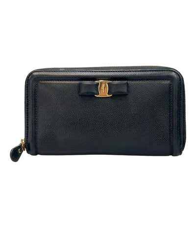 Salvatore Ferragamo ラウンドファスナー長財布 ヴァラ レディース サルヴァトーレフェラガモ