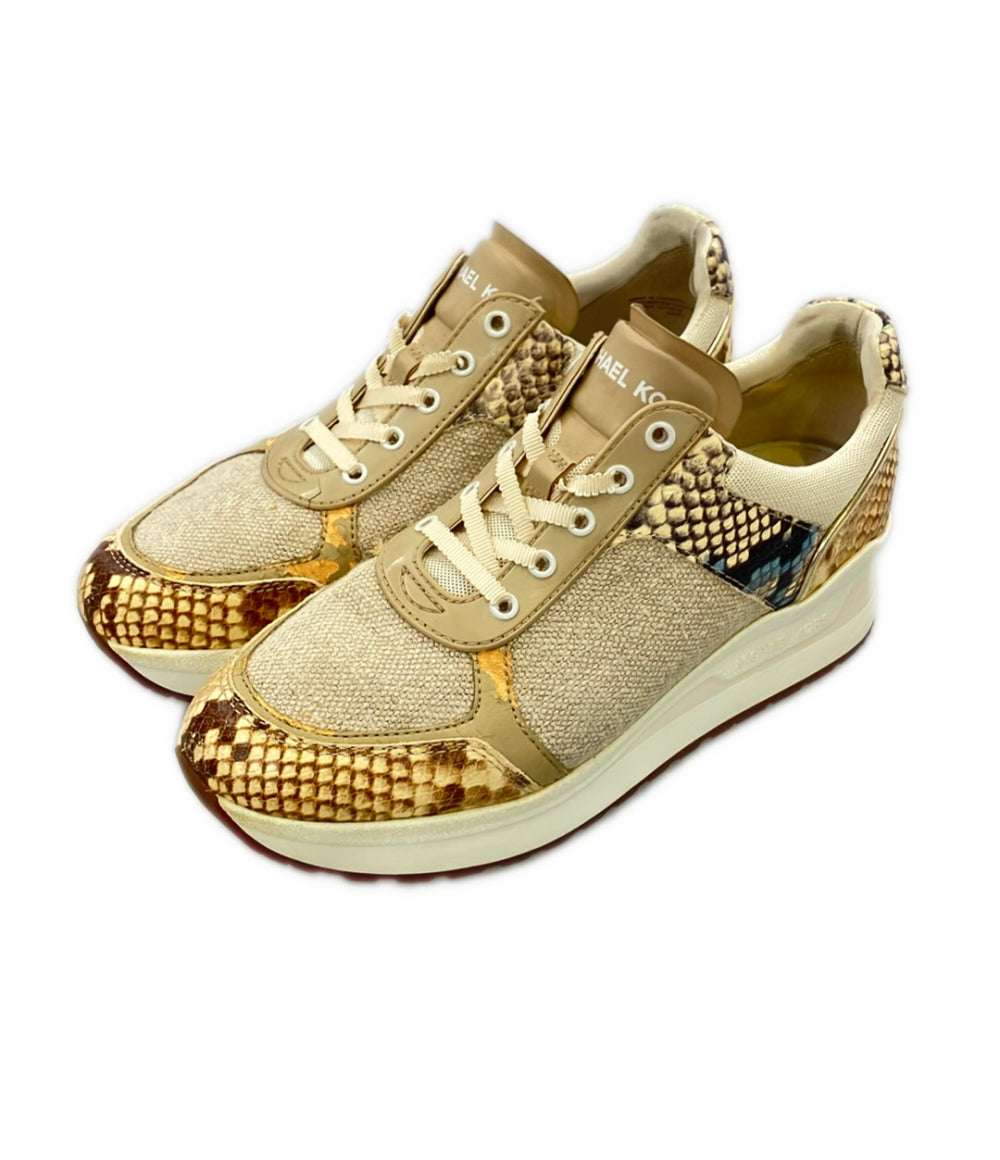 訳あり MICHAEL KORS ローカットスニーカー レディース SIZE 7.5 M マイケルコース