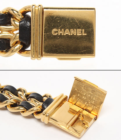 CHANEL 腕時計 プルミエールS クオーツ ブラック H0001 レディース シャネル