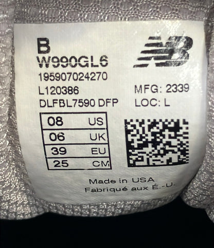 NEW BALANCE ローカットスニーカー Made in USA 990v6 W990GL6 メンズ レディース SIZE 25.0 ニューバランス