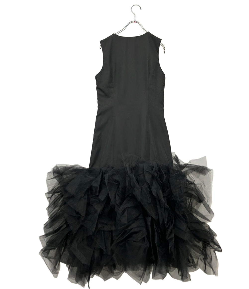 Bibiy FRANCOIS DRESS ワンピース ドレス ブラック チュール bibiy ノースリーブワンピース ロング チュール タグ付き FRANCOIS