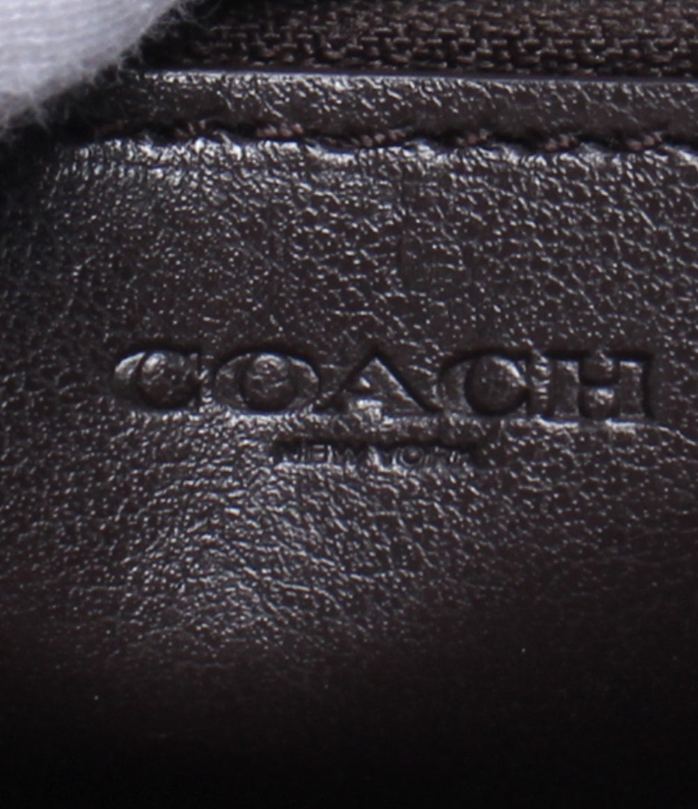 コーチ ラウンドファスナー長財布 シグネチャー レディース COACH