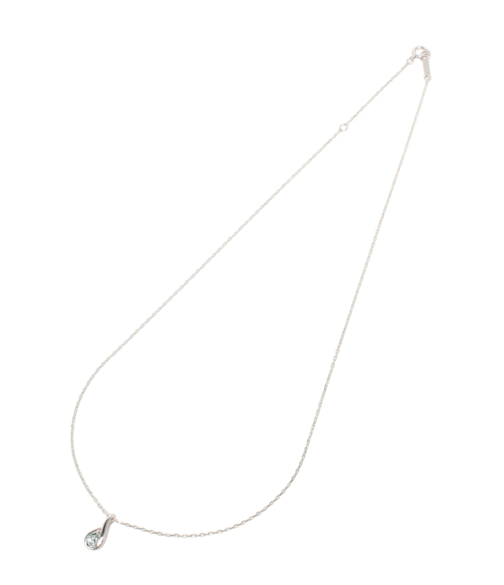 4℃ ネックレス K10 アクアマリン レディース ヨンドシー