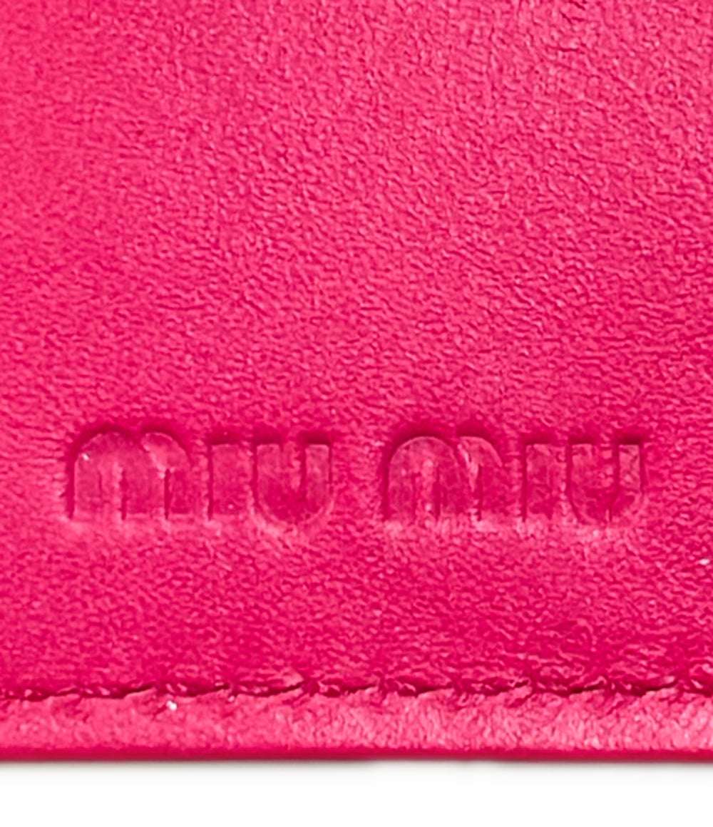 miumiu カード ケース ピンク Fashion Special Fair 24 OFFクーポン