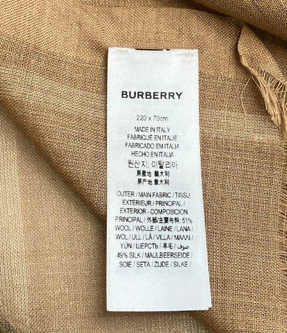美品 バーバリー マフラー レディース BURBERRY
