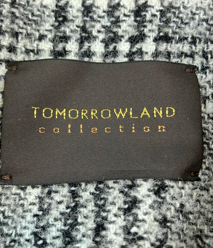 TOMORROWLAND ピーコート ウール カシミヤ グレンチェック柄 ショート 13-08-44-08303 レディース SIZE 34 (XS) トゥモローランド