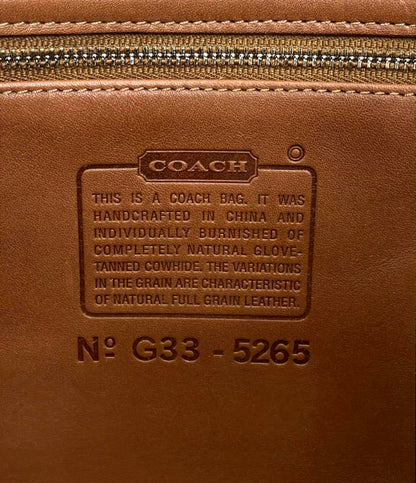 COACH ブリーフケース ショルダーバッグ 2WAY 斜め掛け レザー 5265 メンズ コーチ