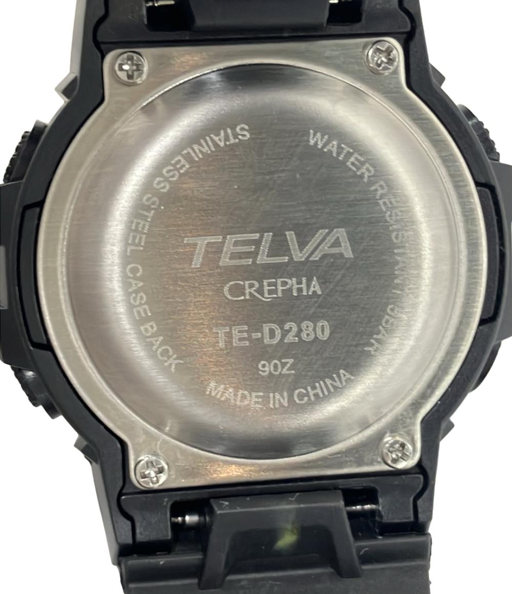 美品 TELVA 腕時計 クレファー クオーツ TE-D280 レディース メンズ テルバ