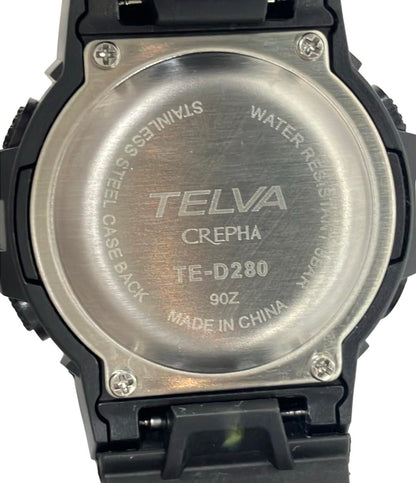 美品 TELVA 腕時計 クレファー クオーツ TE-D280 レディース メンズ テルバ