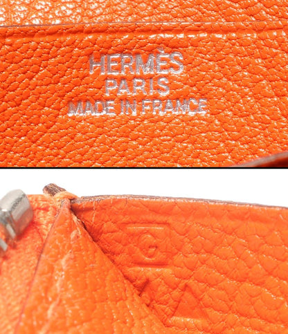 HERMES 二つ折り財布 □G刻印 シルバー金具 ベアンコンパクト レディース エルメス