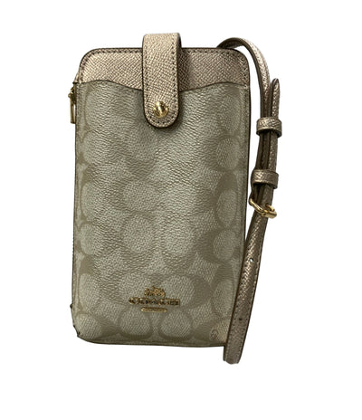 美品 COACH ショルダーバッグ 斜め掛け スマホショルダー シグネチャー レディース コーチ