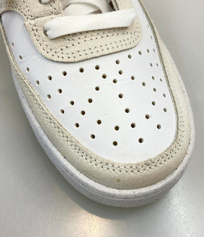 NIKE ローカットスニーカー COURT VISION FQ7628-100 レディース SIZE 24.5 (L) ナイキ