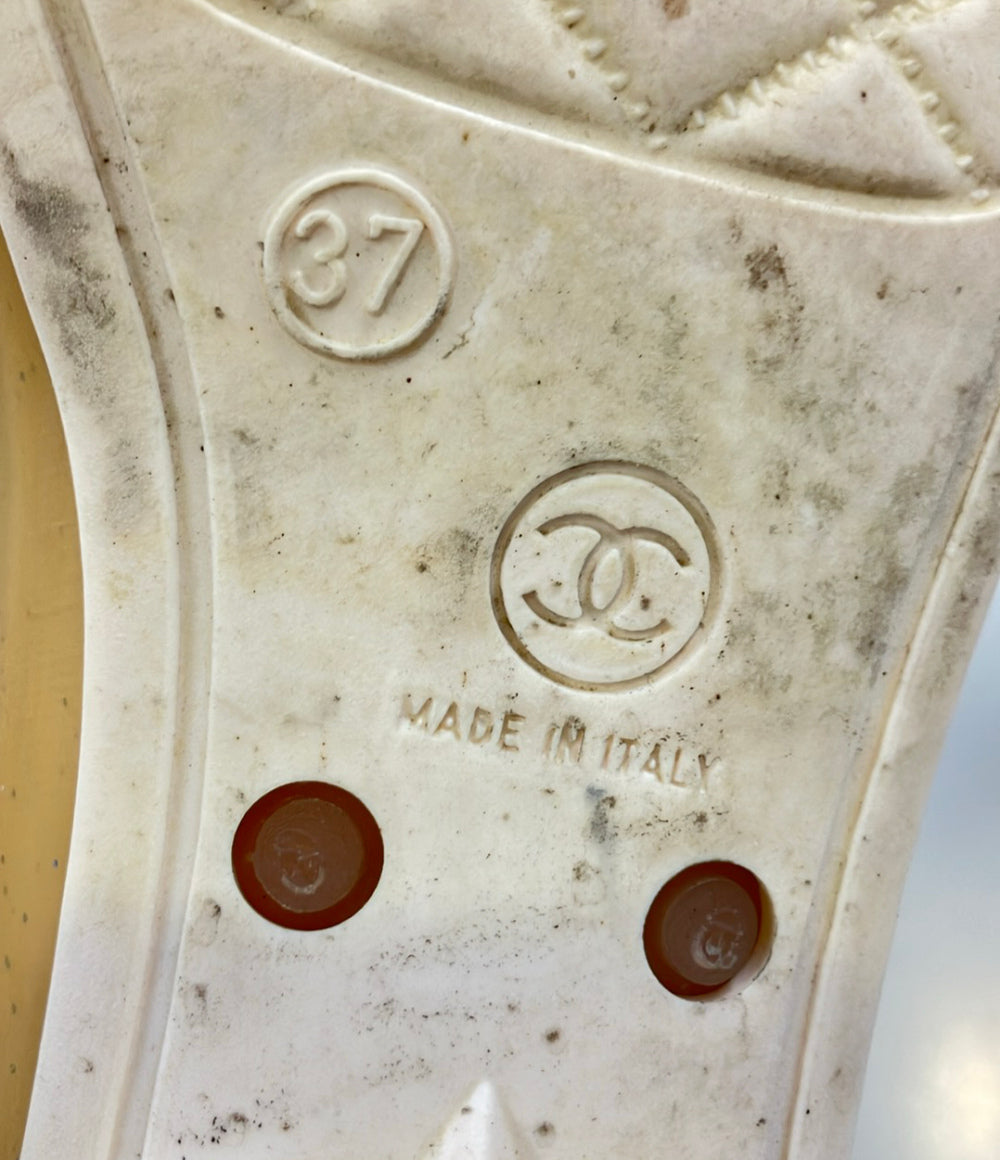 CHANEL レインブーツ カメリアフラワー ココマーク レディース SIZE 37 (24.5cm) シャネル