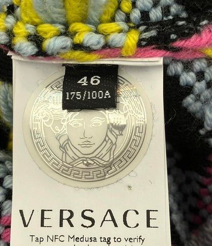 美品 ヴェルサーチ ニットカーディガン レディース SIZE 46 (L) VERSACE